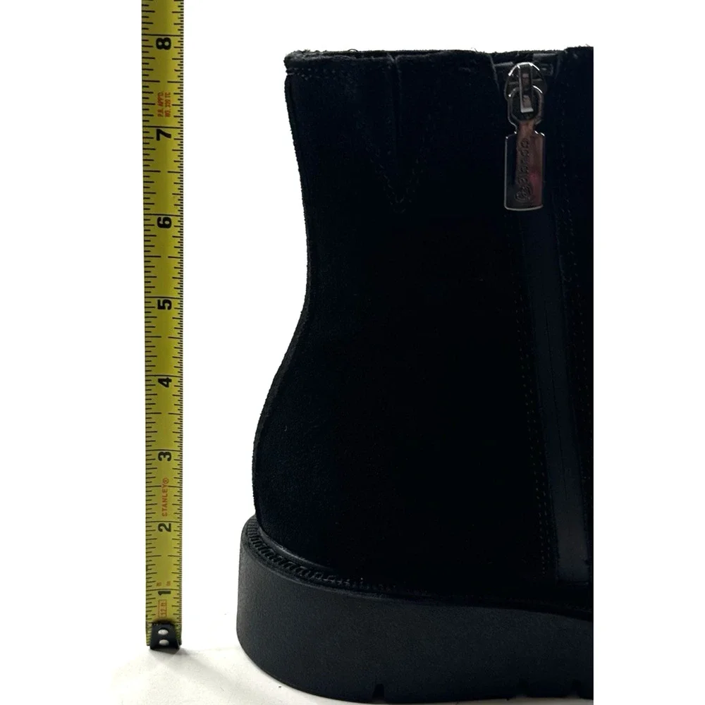Blondo Moona Waterproof Black Suede Ankle Boots Womens Size 8.5M New $170